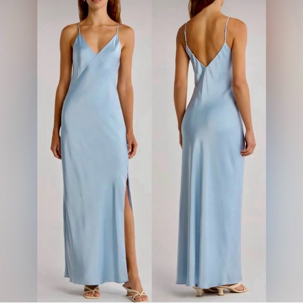 Rag & Bone Light Blue Satin Gown